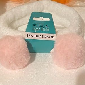 Spa April & bath shower spa headband with Pom Pom
